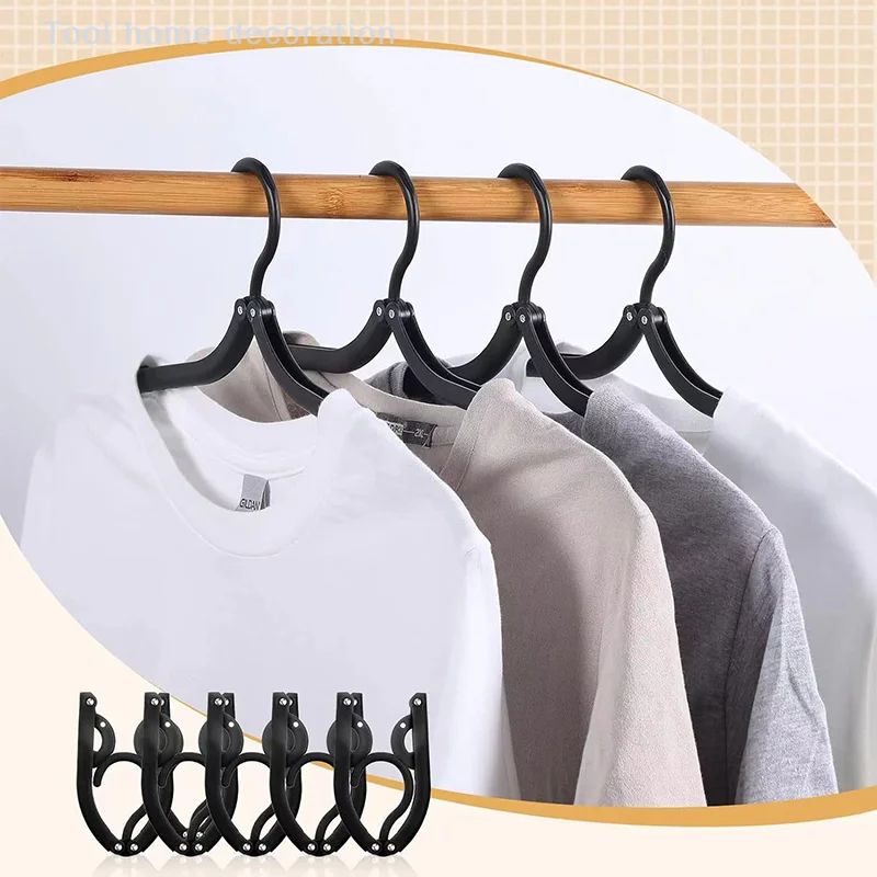 Perchas de viaje de 20 piezas, organizador de perchas de viaje plegable portátil, accesorios de plástico para crucero, estante colgante de ropa esencial