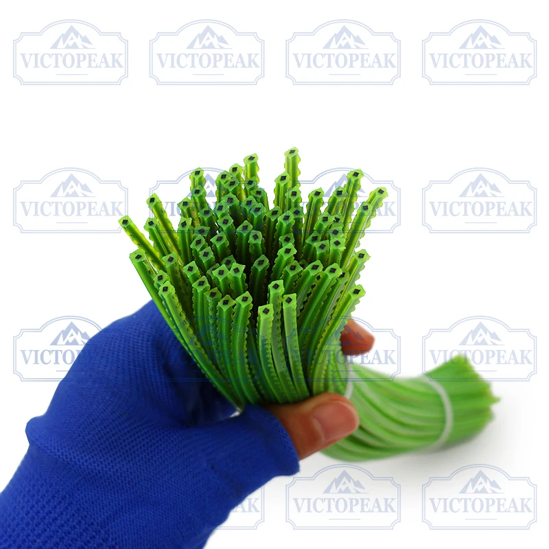 Professionelles Gartengeräte-Zubehör: 3,0mm*30cm Drahtschnittfaden, 70 Stück/Packung, Grüner Trimmerfaden für Freischneider-Trimmerköpfe – Detail 3