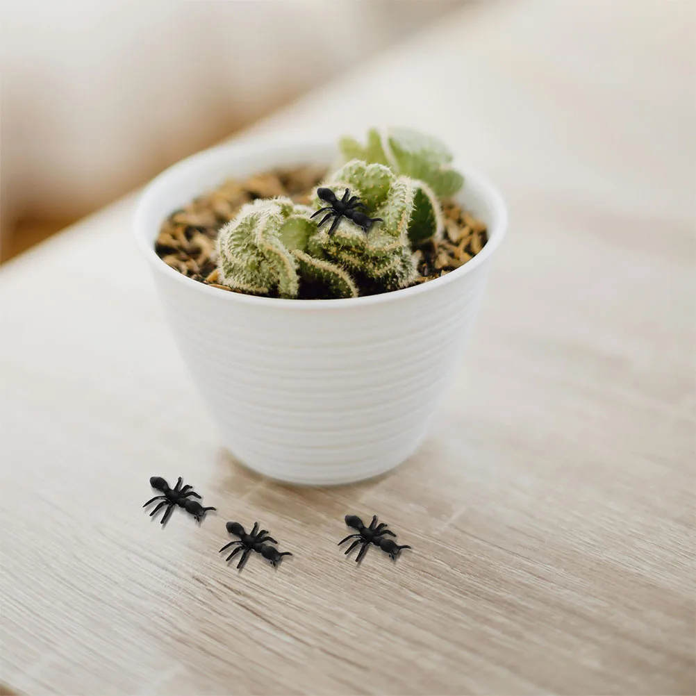 300Pcs Realistic Simulation Ants Durable PVC Fake Ants Garden Desktop Party Decoration Ant Models Insect Toys Fake Ant