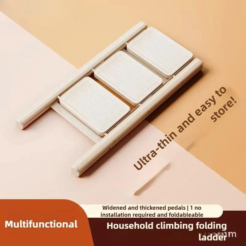 Folding Thickened Step Ladder Safety Herringbone Ladder Installation Free Multifunctional Scaffolding Home