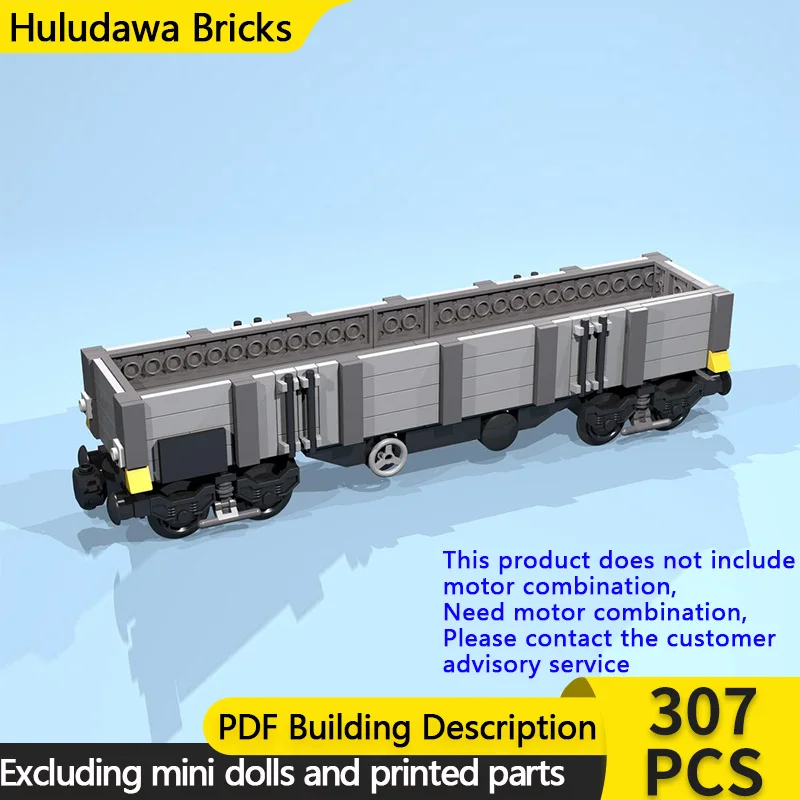 

Модель городской автомобиль MOC, строительные кирпичи, 8-колесный серый открытый универсал, модульная технология, детские праздничные подарки, сборка игрушек, костюм