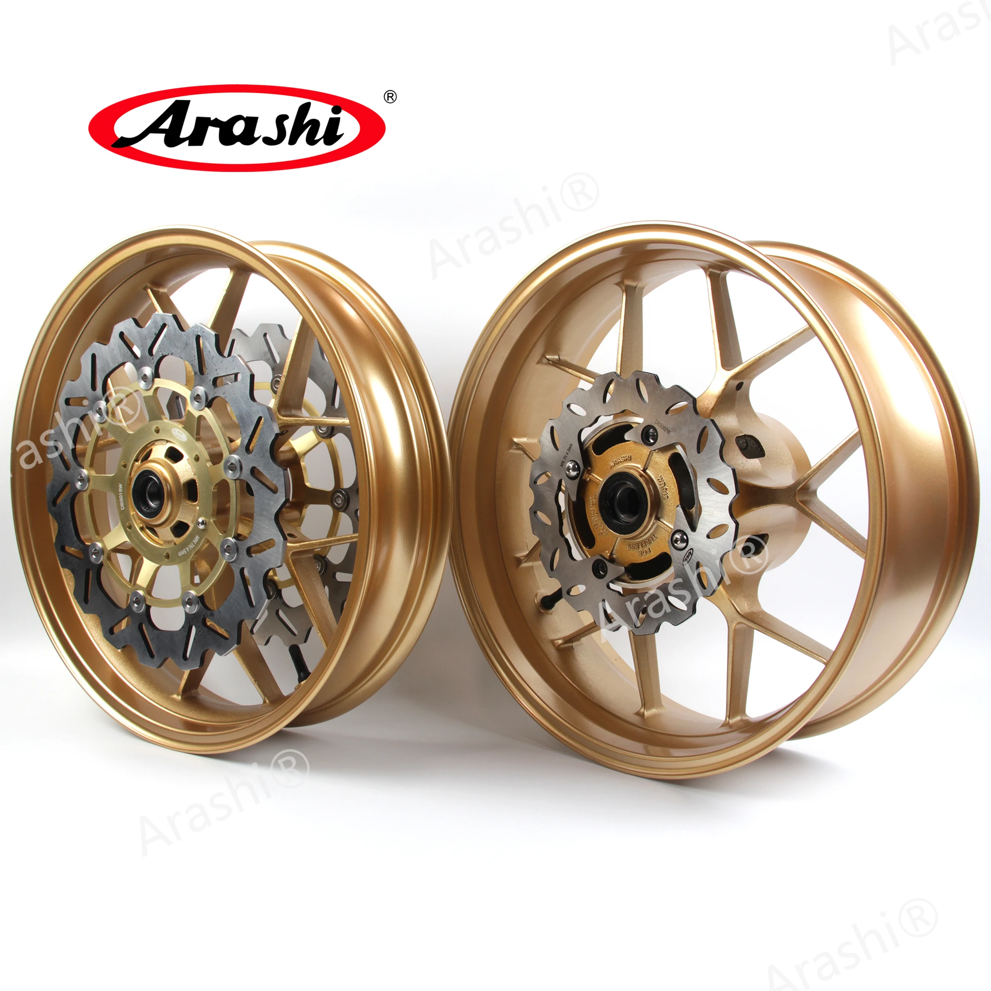 

Arashi Front Rear Wheel Rim Brake Disc Rotor Set For HONDA CBR600RR 2007-2017 CBR 600 RR CBR600 600RR 2011 2012 2013 2014 2015