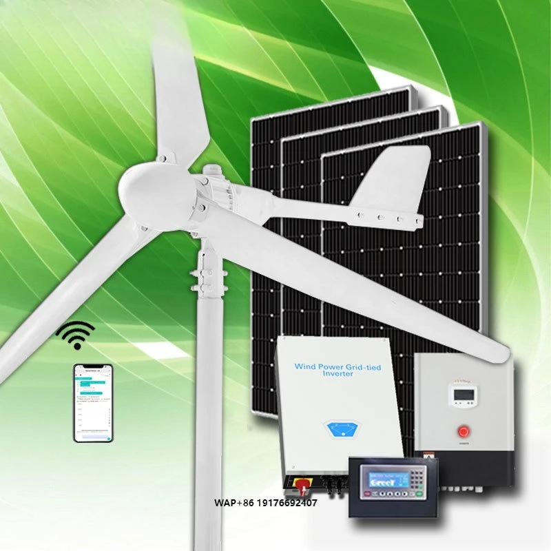 20KW High-power Electric Solar Wind Turbine Generator Kit Solar Hybrid System