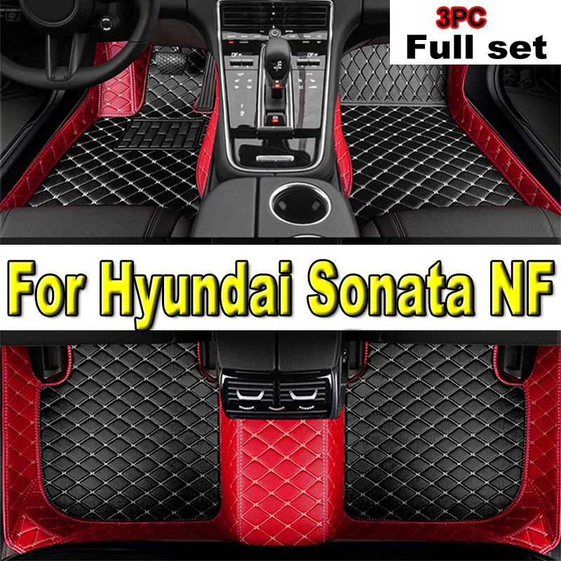 

Car Floor Mats For Hyundai NF Sonata Embera Sonica CNG 2004~2009 Mat Covers Rug Leather Carpet Interior Parts Car Accessories