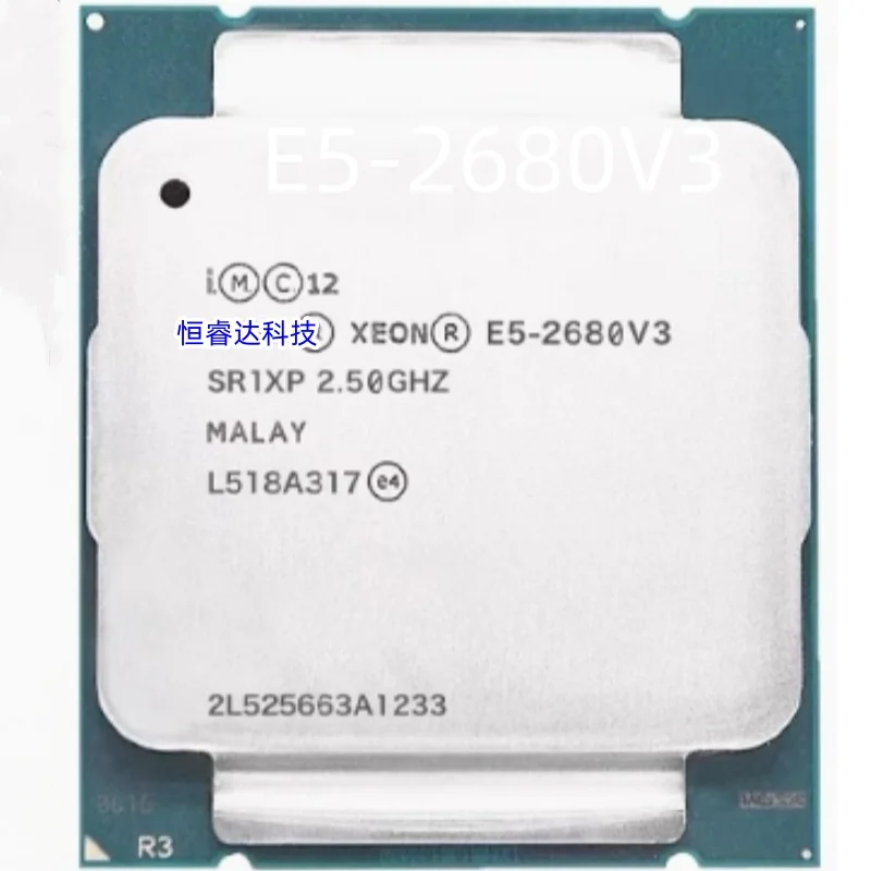 Xeon E5-2680V3 E5 2680v3 E5 2680 v3 2.5 GHz Twelve-Core Twenty-four-Thread CPU Processor 30M 120W LGA 2011-3