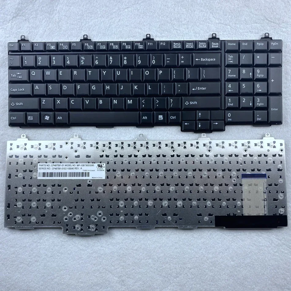 

US Laptop Keyboard for Fujitsu Lifebook AH551 MP-10B7300-D851 US Layout