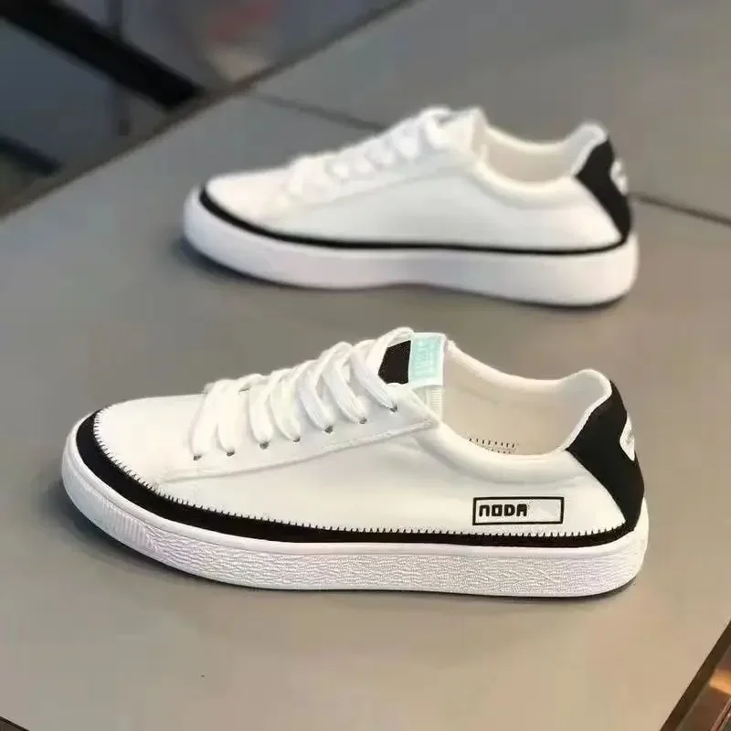 New Men's Summer Fashion Canvas Shoes Multi Color Lace Up Board Shoes Breathable Versatile Sneakers Shoes for Men Loafers Men