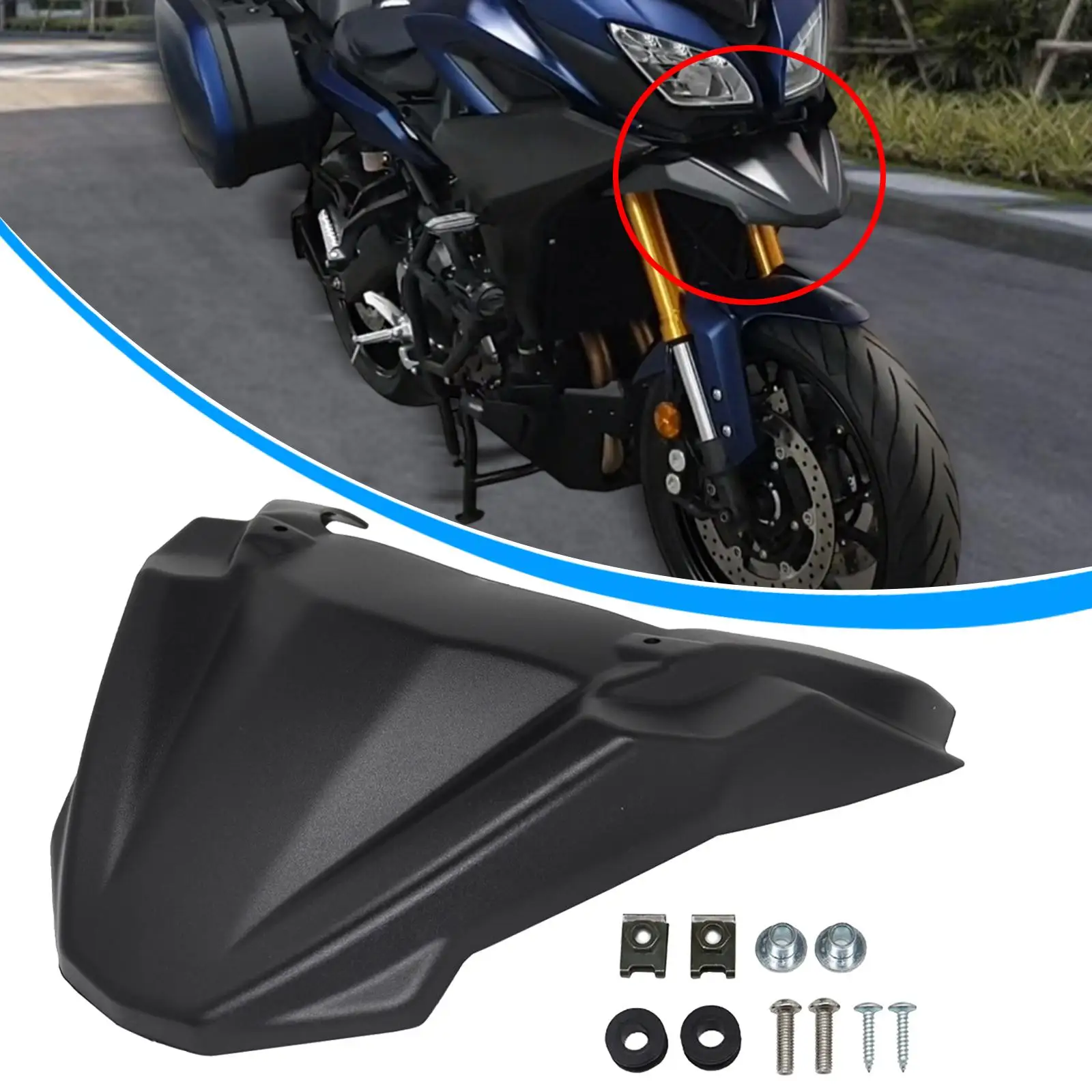 

Impact Resistant ABS Motorcycle Front Beak Extension Adventure Nose Guard Body Styling for Yamaha MT-09 Tracer 2015-2018