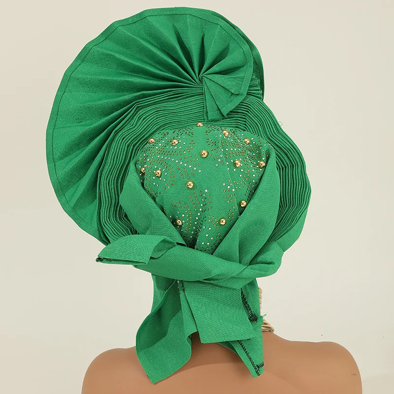 Bonnet hijab turbante mujer bandana auto gele headtie já feito gele nigeriano headwrap africano sego headtie casamento chapelaria