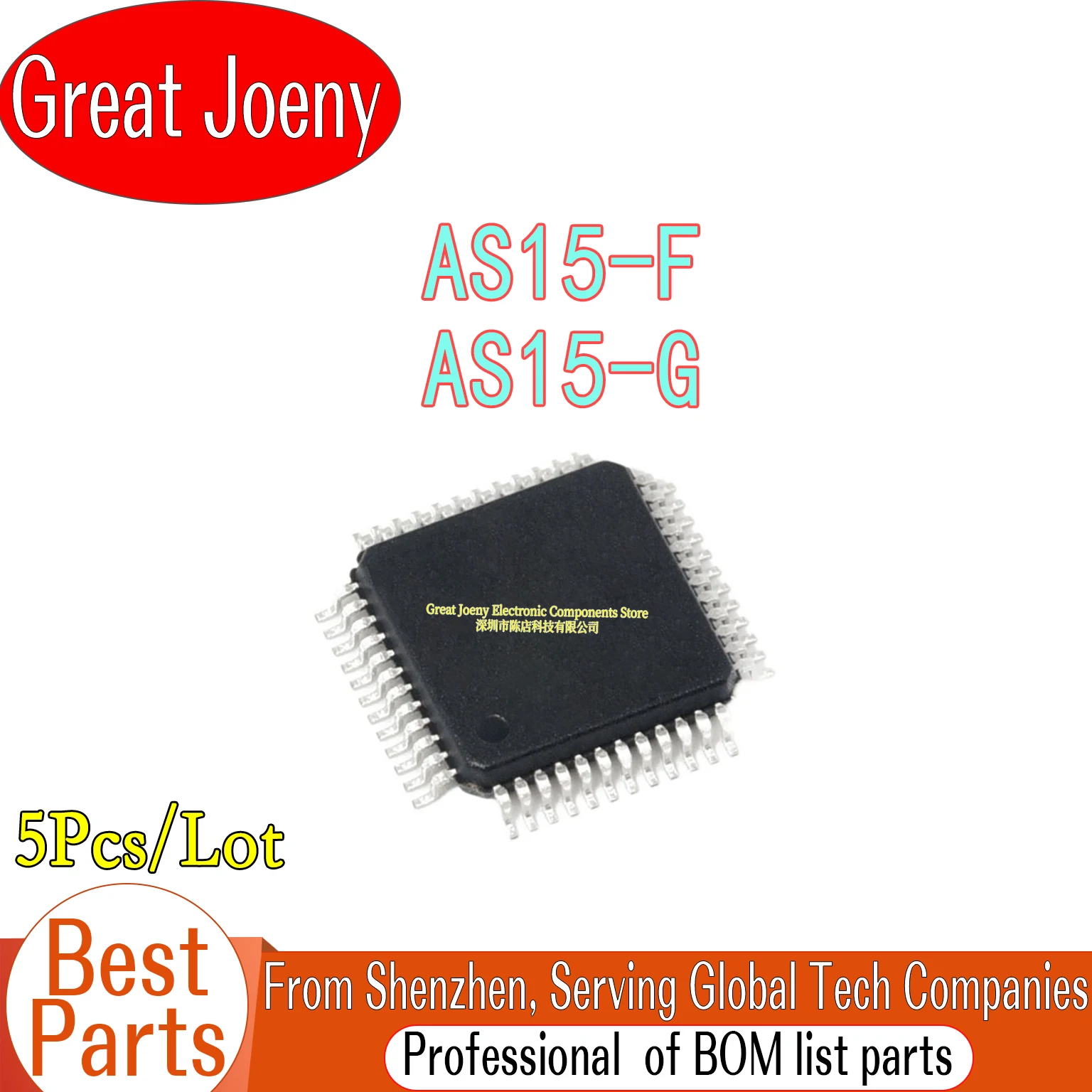 

(5piece)100% New AS15-F AS15-G AS15F AS15G AS15 F AS15 GQFP-48 Chipset