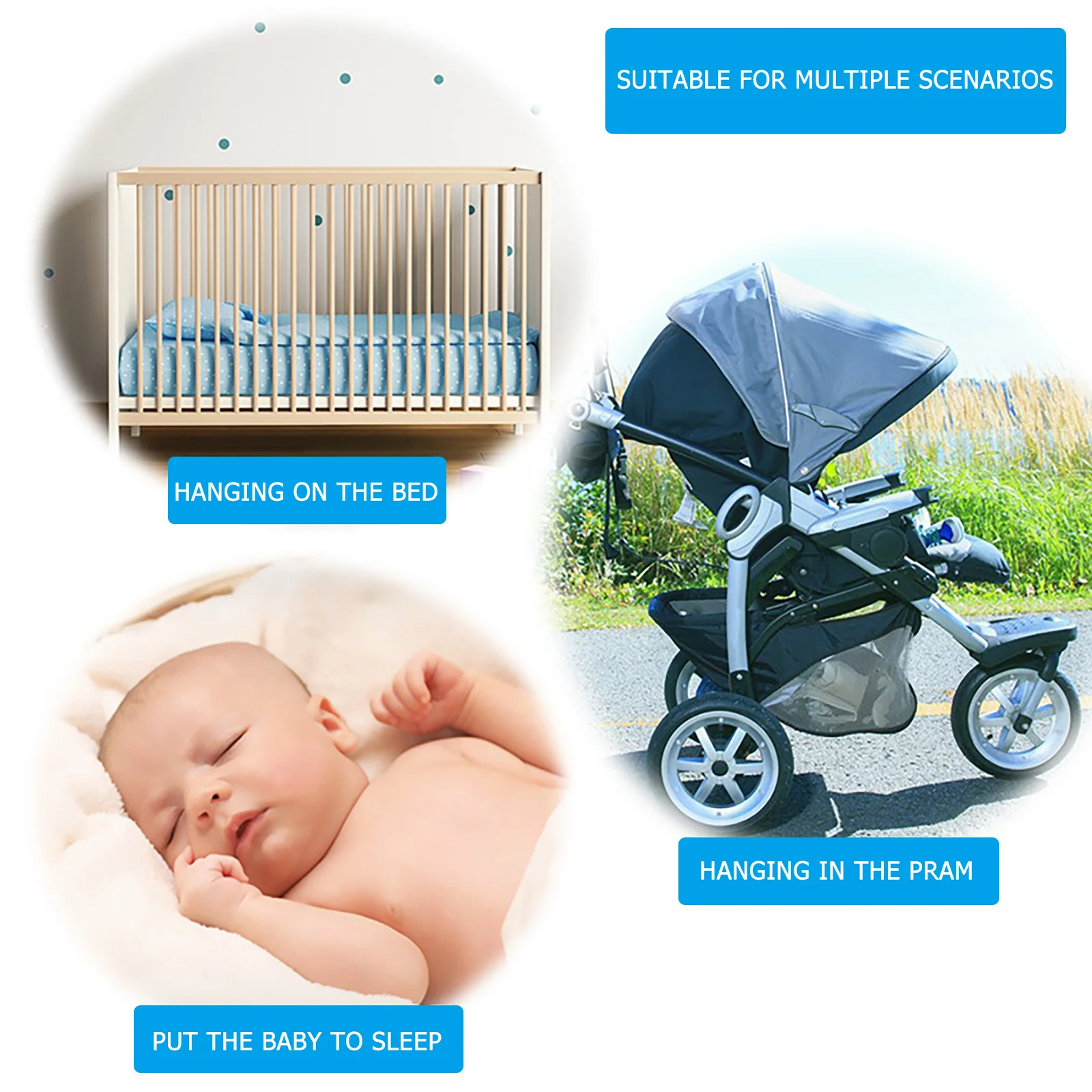 4 قطعة أجراس معلقة خشبية للأطفال ديكور عربة أطفال لغرفة نوم الحضانة تستخدم ألعاب ألعاب حسية ديكور الحضانة