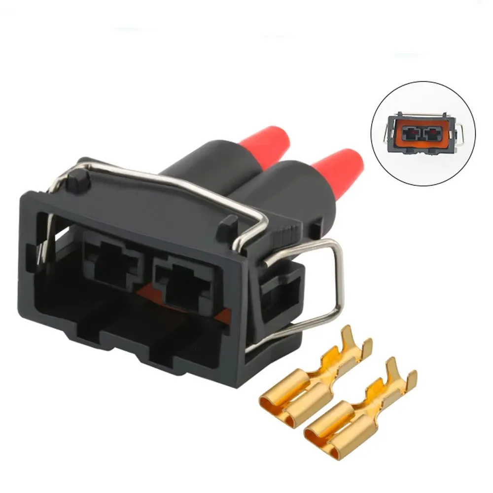 

1 Set 2 Hole 357951772 Automobile Waterproof Wire Harness Connector 357 951 772 Car Horn Plug for VW 15363600