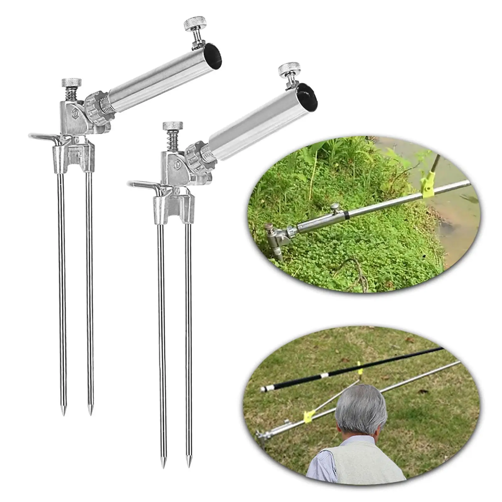 Fishing Rod Bracket Fishing Pole Stand for Ground River Fishing Equipment