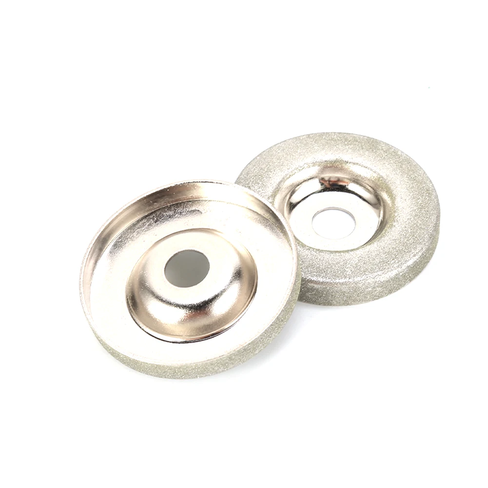 2pcs Diamond Grinding Wheel 50mm Abrasive Disc Electric For Tungsten Multifunctional Sharpener Steel Circle Disc