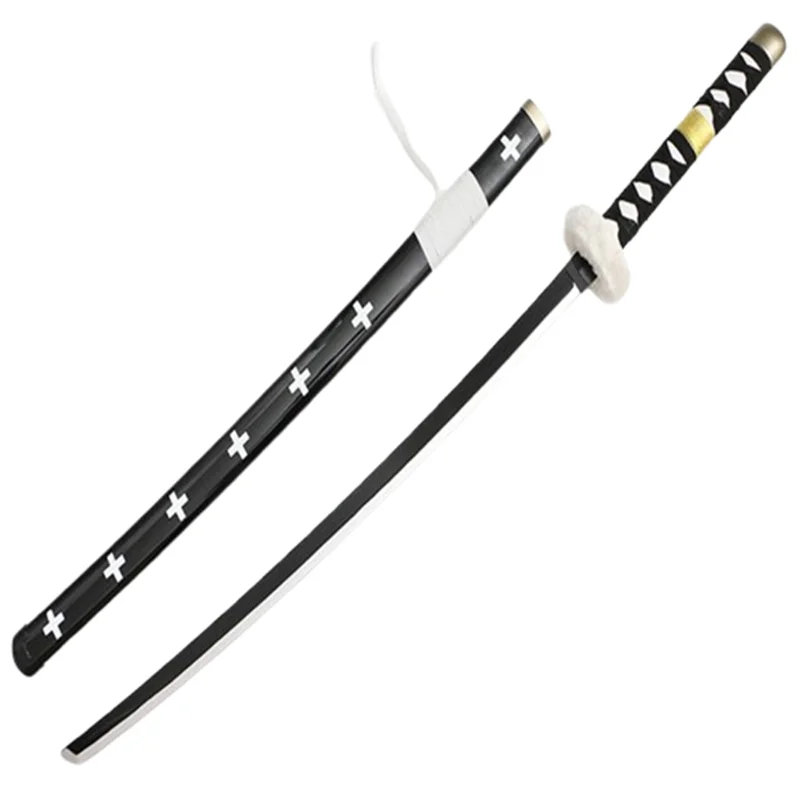 トラファルガーウォーターローコスプレウッド刀、ゴーストクライウェポン、ロールプレイングプロップカタナ、104cm