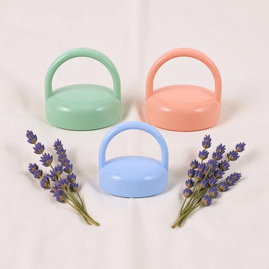 

3pcs Reusable Baby Bottle Caps With Handle Leakproof Screw Top Lids Universal Fit For Milk Drink Bottles Travel Storage