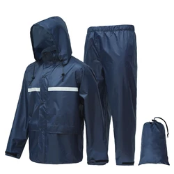 Motorcycle Rain Coat for Men Waterproof Lightweight Rain Gear Jacket Pants Hiking Fishing Rainsuit Motorcyclist Rider Rain