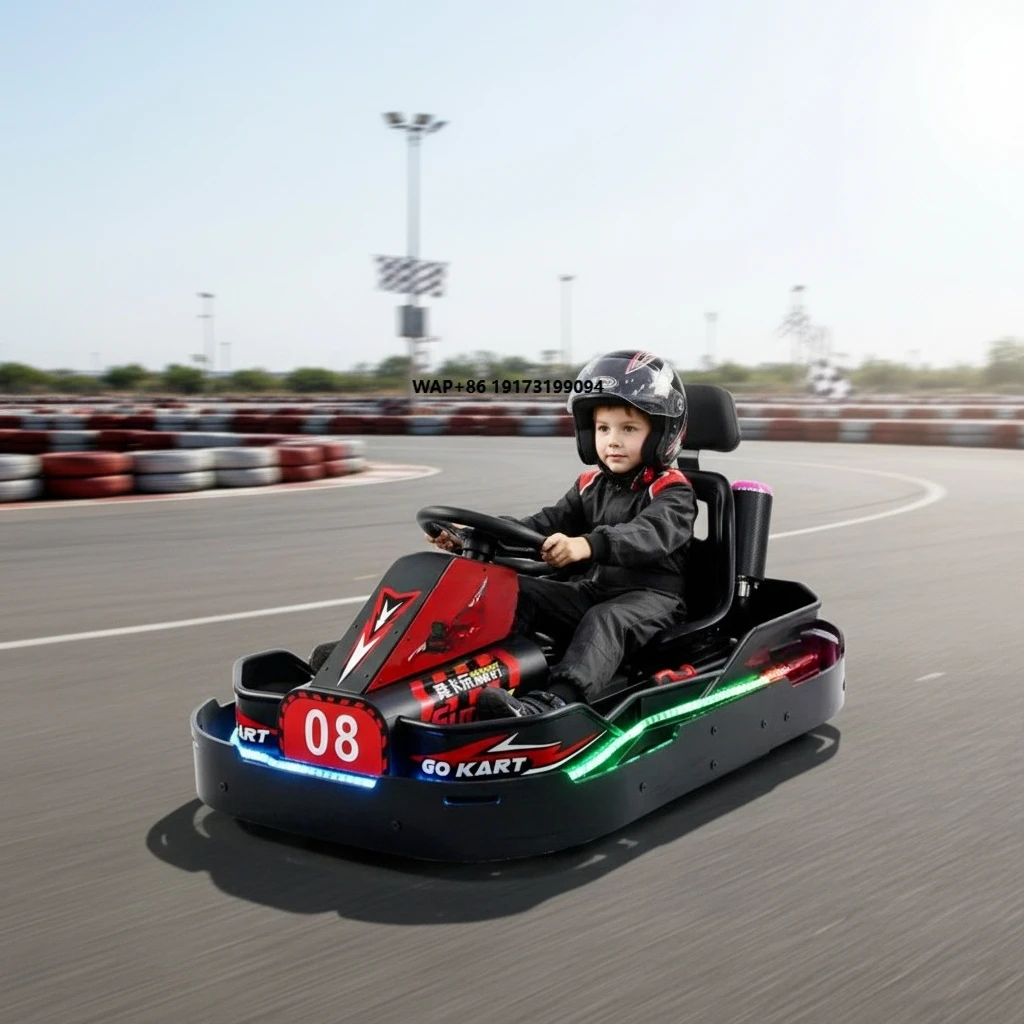 

Wholesale 3 Speed Adjustable LED Light Kids Ride on Car Lithium Battery Electric Drift Kart Outdoor Adult & Child