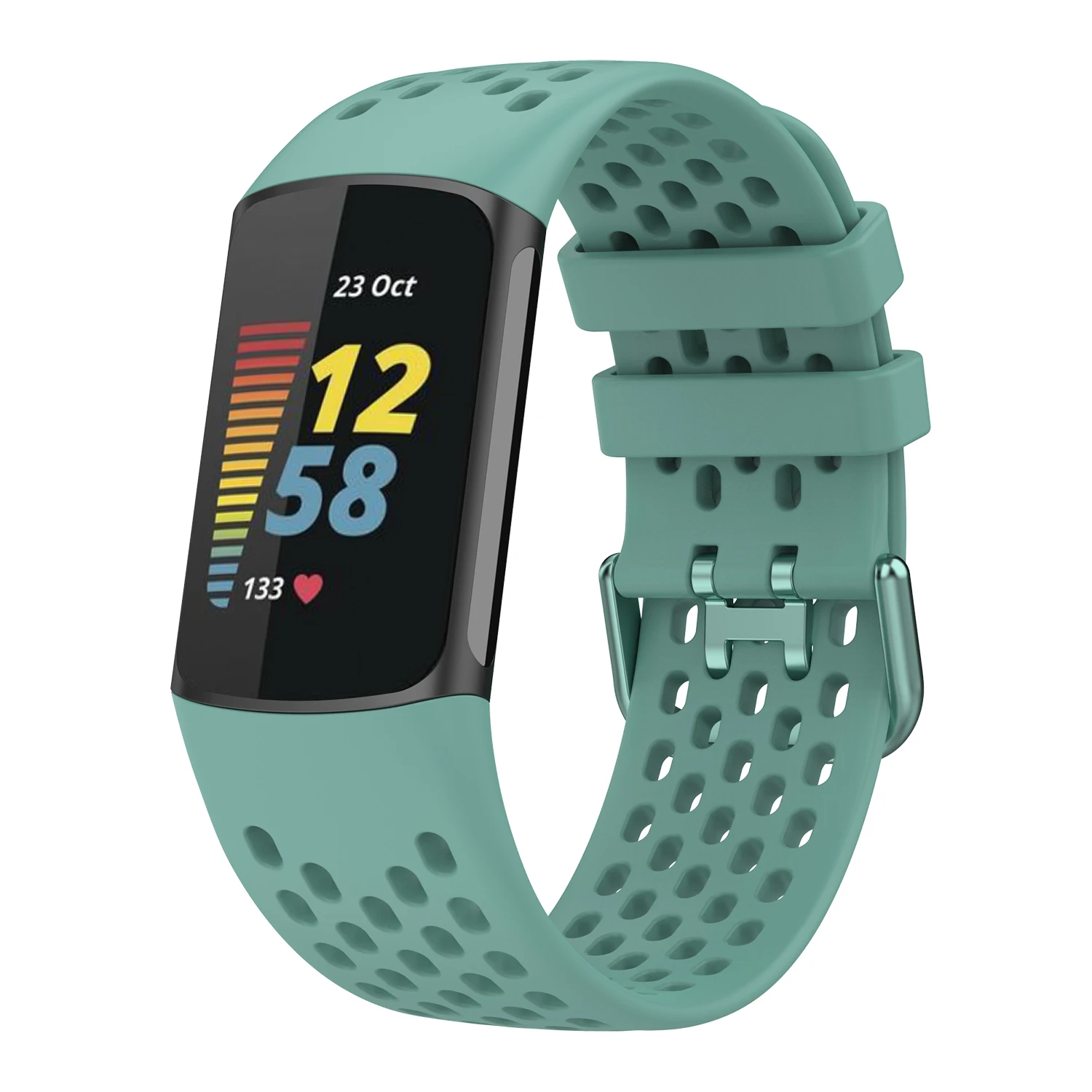 สำหรับ Fitbit Charge 5สมาร์ทนาฬิกาอุปกรณ์เสริมสำหรับ Fit Bit 5กีฬา Breathable สายรัดข้อมือสายคล้องคอ