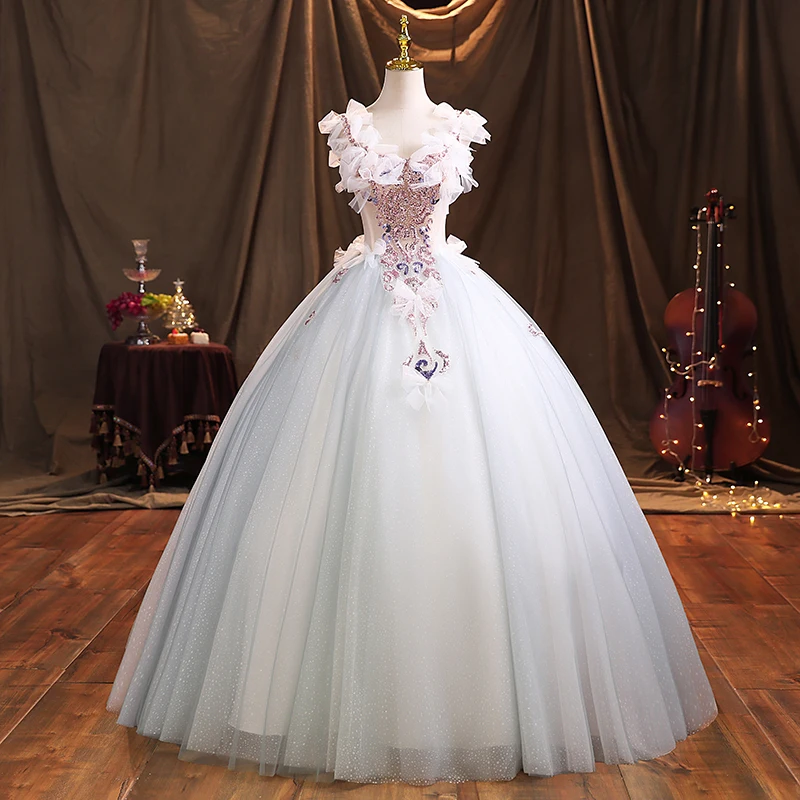 Премиум-платья Quinceanera Вечернее платье Элегантное бальное платье с несколькими украшениями в виде банта. Платье принцессы для выпускного вечера больших размеров по индивидуальному заказу