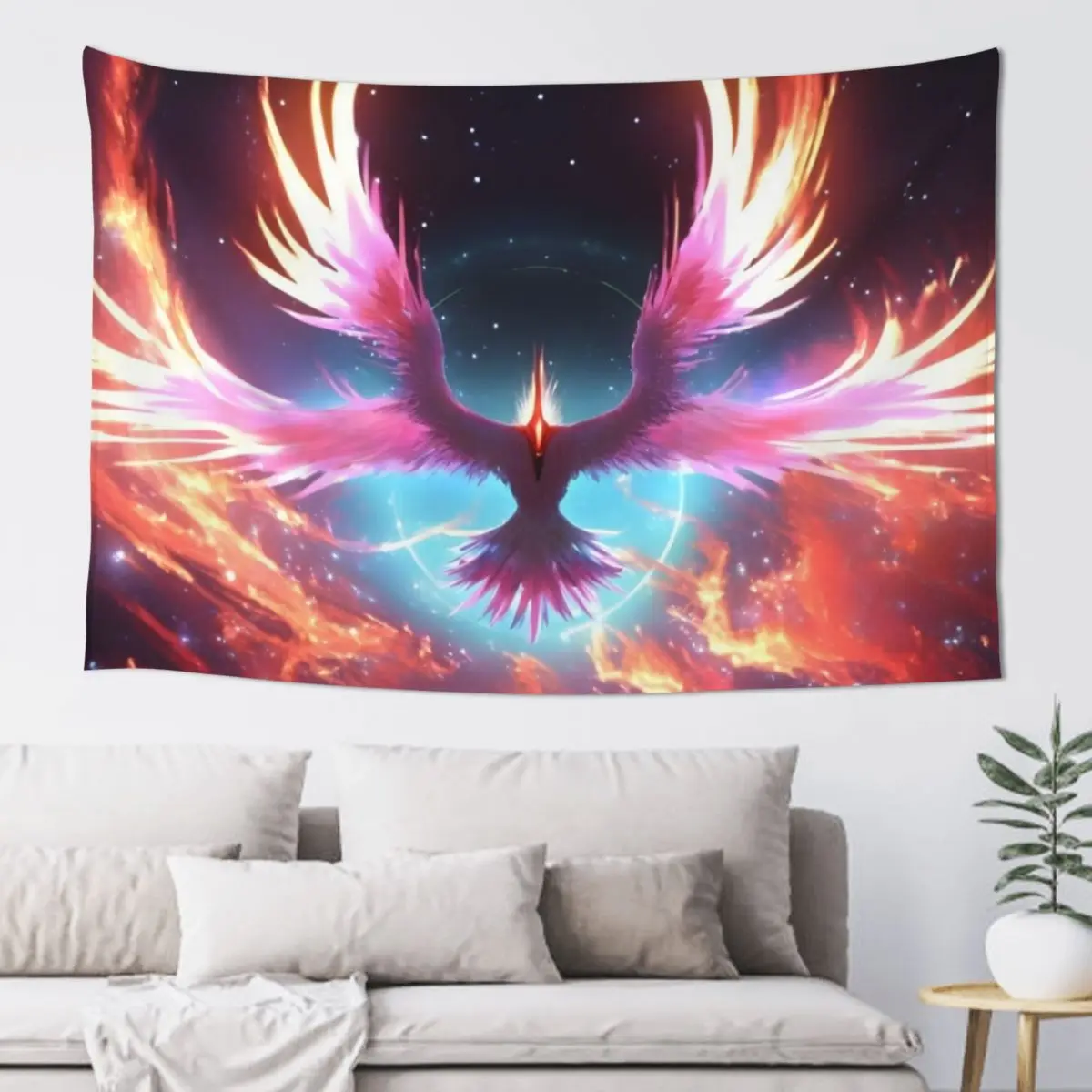 

Cosmic Phoenix - Rising from the ashes of a Universe Tapestry Living Room Decoration Tapestry