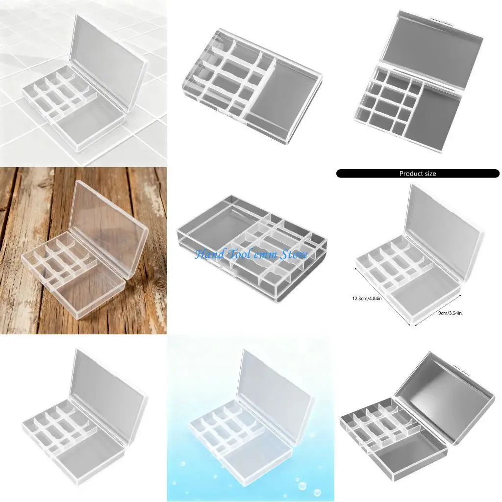 

H37F LR06 Plastic Storage Box Cover for Battery Transparent Battery Organization Container