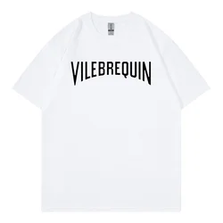 Vilebrequin's new summer short sleeved fashion breathable pure cotton short sleeved printed casual women's top short sleeved