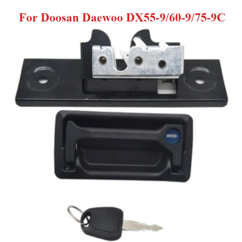 Excavator Parts for Doosan Daewoo DX55-9 DX60-9 DX75-9C Rear Cover Lock Engine Cover Lock Hood Lock