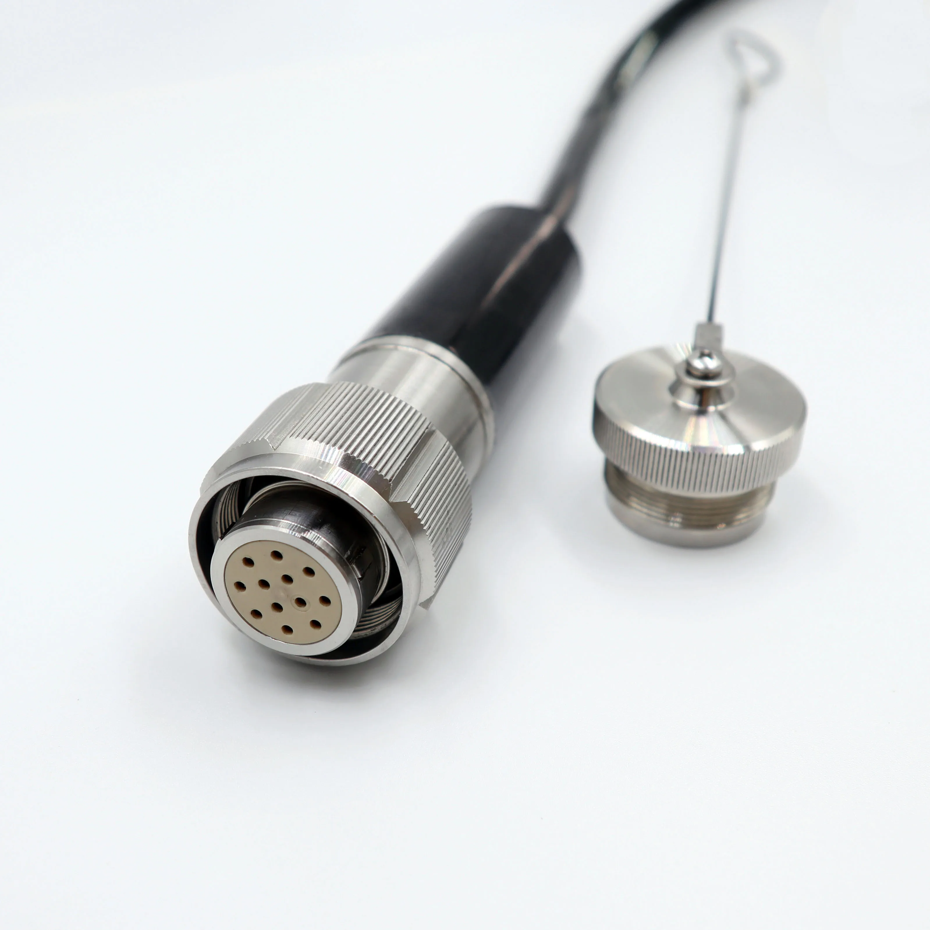 61 core all metal shell underwater cable connector micro cable joint ROV signal propagation