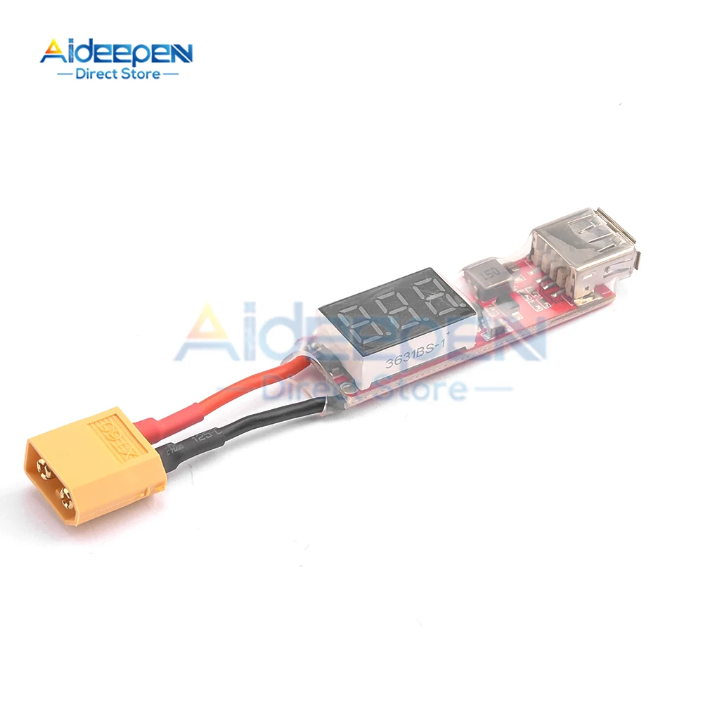 

Литиевая батарея 2S-6S XT60/T, зарядное устройство с разъемом для USB-порта, с отображением напряжения, плата адаптера для защиты функций телефона