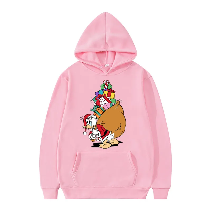 2024 Disney Santa Claus Dress Up Donald Duck Christmas Hoodie