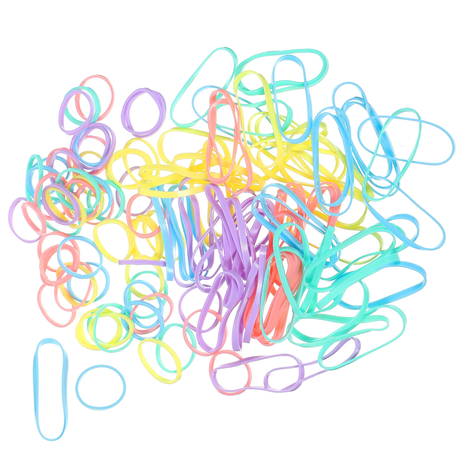 

1 set High Elasticity Rope Simple Design Disposable Small Ties Portable For Thick Thin Hair Elastic Hair Bands Scrunchies Riding