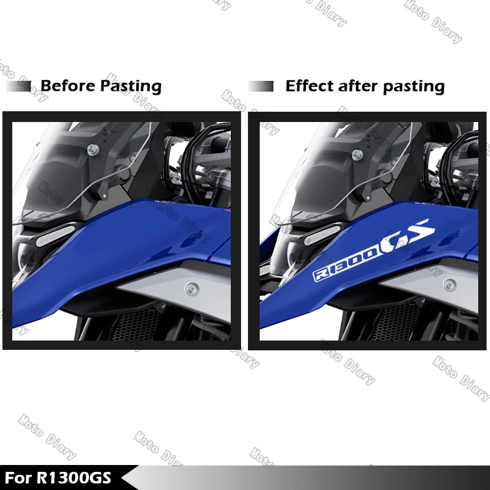 R1300GS Motorcycle Front Beak Stickers Fairing Decals Waterproof For R 1300 GS R 1300 R 1300GS