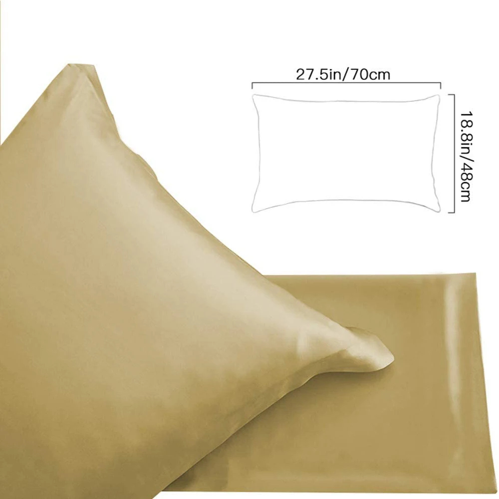 1/2 pcs Copper Pillowcase for Better Sleeping Anti-Aging Pillow Cover Wrinkles Reduction Hair Smoothing