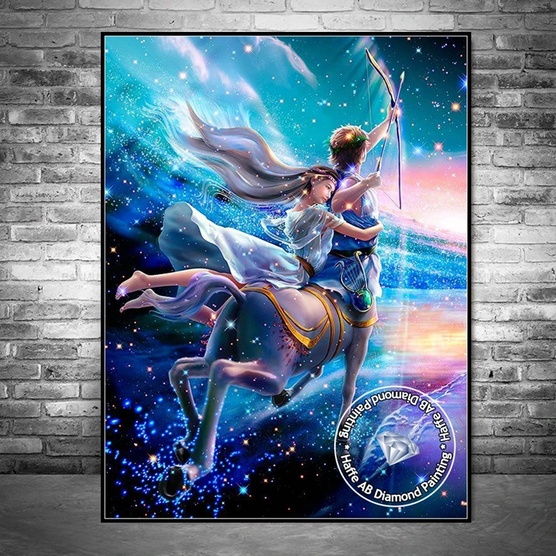 12 Goddnesses Of The Zodiac Diamond Painting Art AB Drills Fantasy Constellation Fairy Diy Mosaic Cross Stitch Gift Home Decor