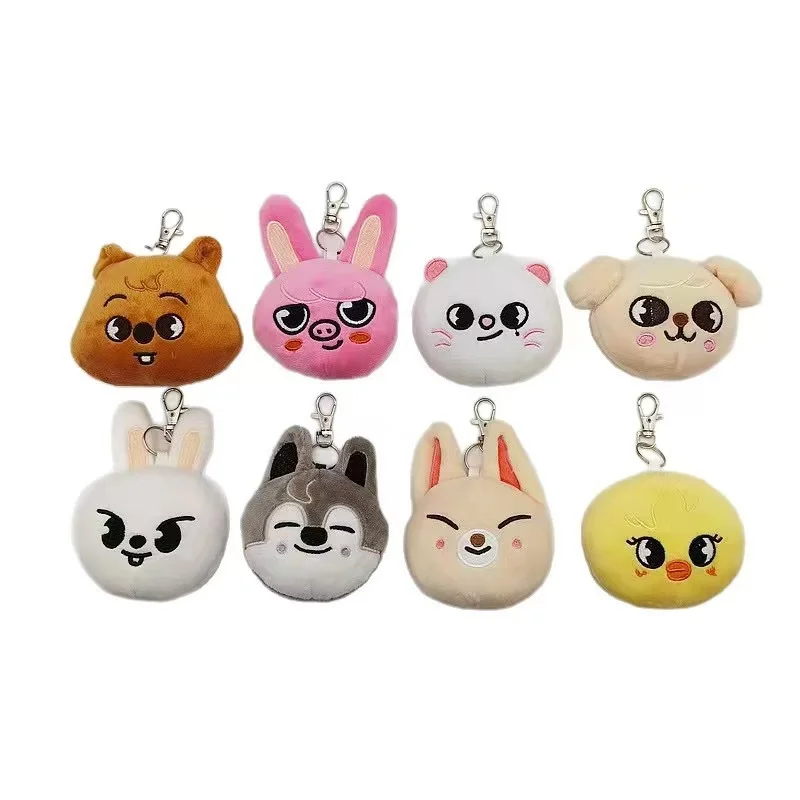 

Cute Big Head Rag Doll Pendant Plush Toy Keychain Fashion Bag Charm Birthday Gift