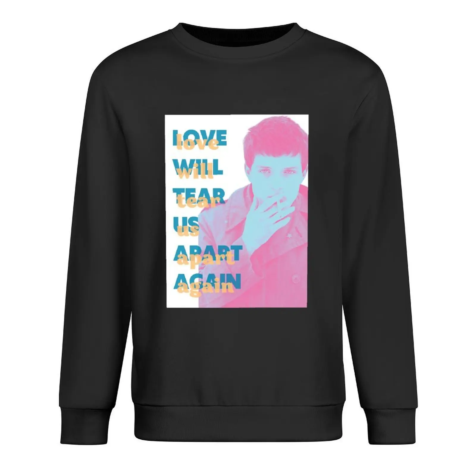 

Ian Curtis + Joy Division + Love Will Tear Us Apart Digital Art Pullover autumn korean autumn clothes hooded sweatshirt for men