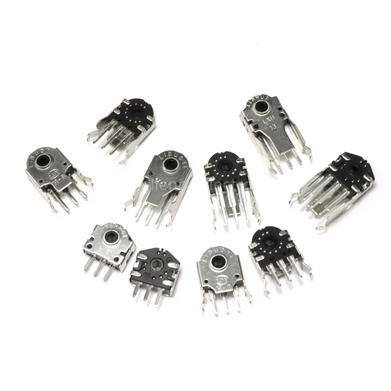 10Pcs Mouse Encoder 5MM 7MM 9MM 11MM 13MM Wheel Decoder Mouse Navigation Switch Roller Encoder Connector Repair Parts H-5mm