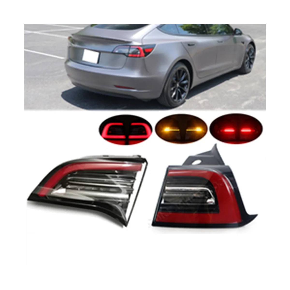 New Car LED Outer Tail Light Right Side EU Version for 17-20 Rear Tail Light 1077397-00-G 10773978-00-F