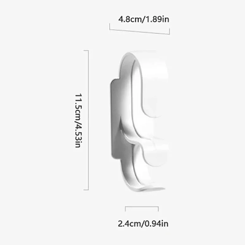Double Layer Wall Hanging Washbasin Hook Punch Free Adhesive Wash Basin Storage Rack Save Space Home Universal Storage Hook image 6