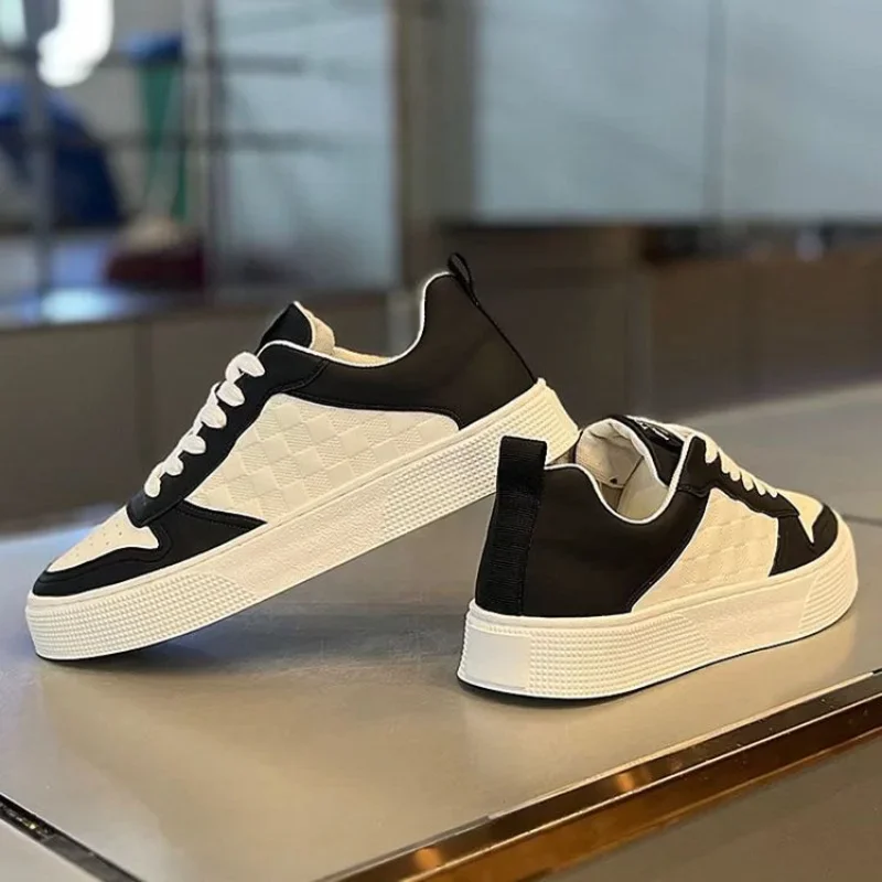 Lace-up Sneakers untuk pria, sepatu kasual tahan aus, sepatu Platform nyaman kualitas tinggi, sepatu pria bersirkulasi Zapatos Hombre