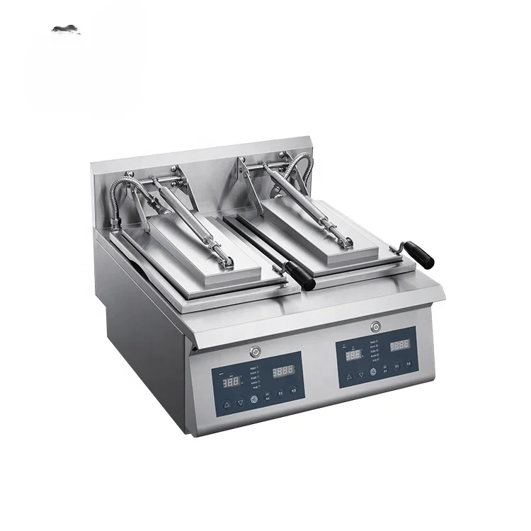 for Commercial Electric automatic Samosa Empanada Fryer  Gyoza Frying Pan Fried Dumpling cooking Machine