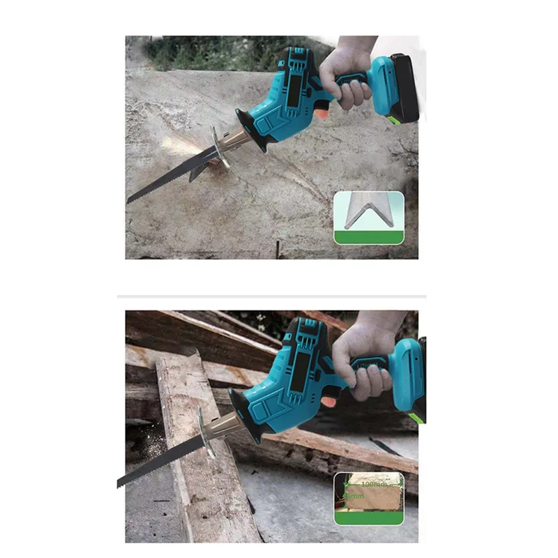 

ABAH-Rechargeable Variable Speed Metal Wood Cutting Tool Electric Wood Metal Saw For 18V Battery