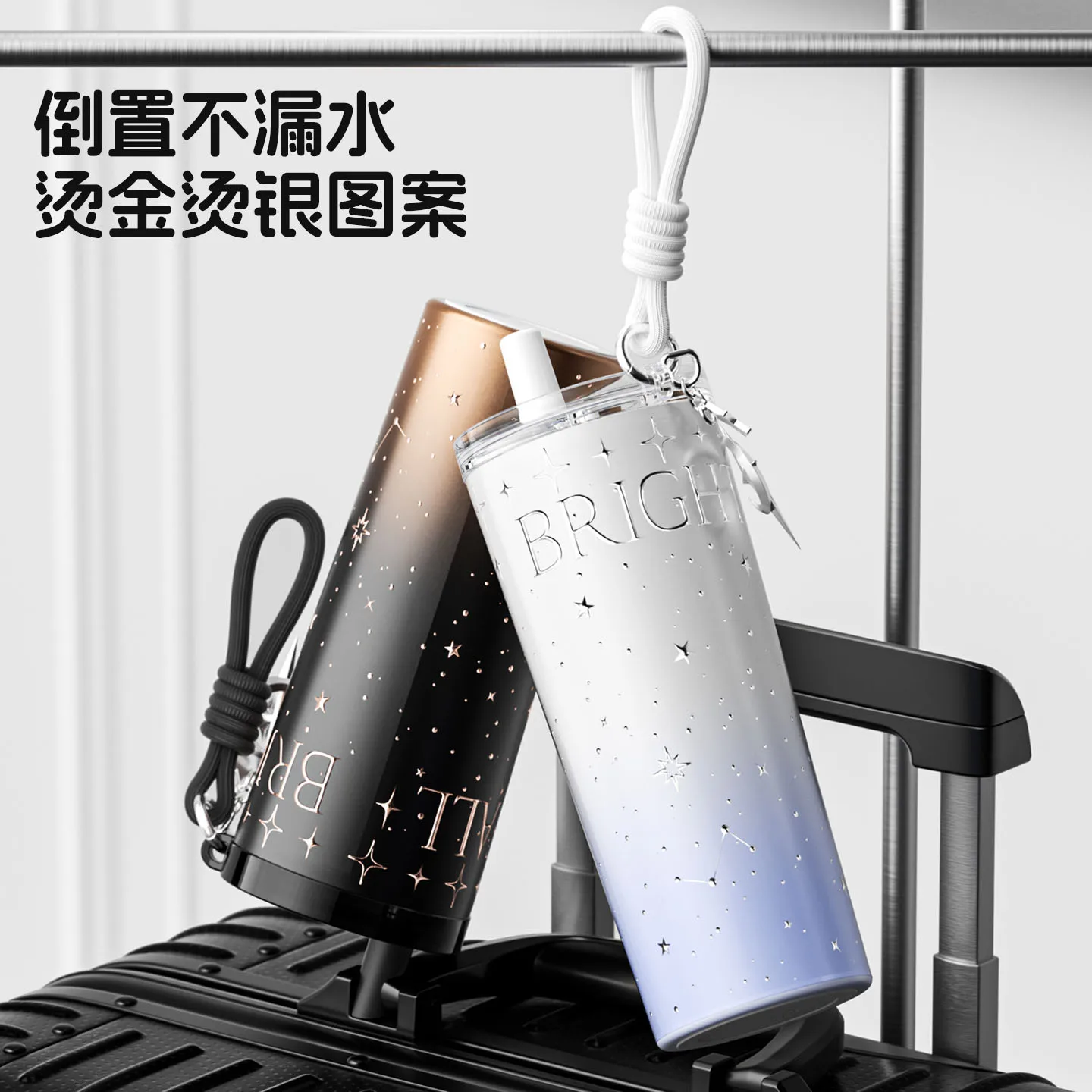 Quuone كوب قارورة عازلة نجم مشرق زجاجة سعة كبيرة 316 مكنسة من الفولاذ المقاوم للصدأ كوب حراري ملك فارس Xavier #4