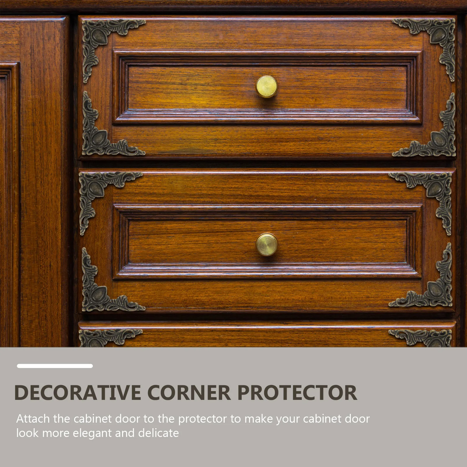 

20pcs Metal Box Corner Protector Retro Decorative Patch For Wood Jewelry Box Diy Repair Protection Hardware Fitting Accessory