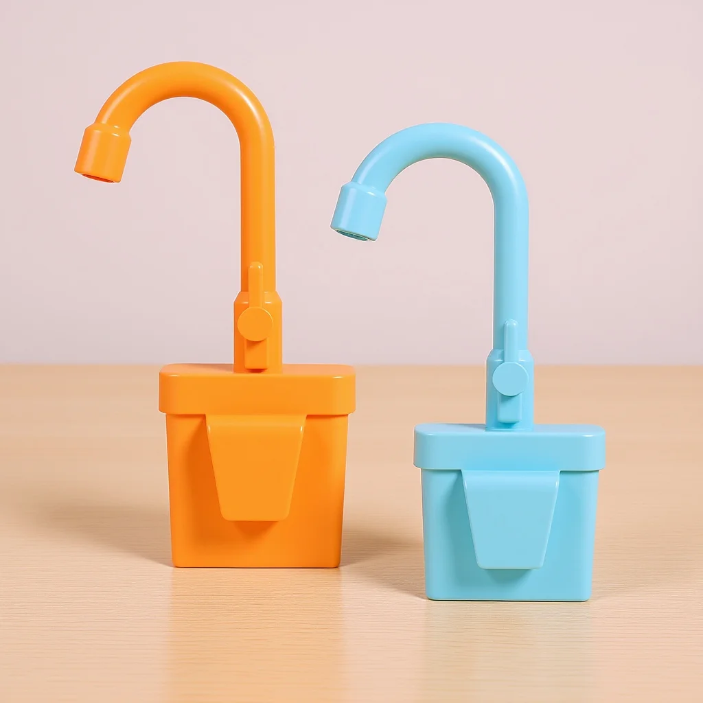 เครื่องล้างจานไฟฟ้าสำหรับเด็ก 2 ชิ้น, ของเล่นก๊อกน้ำพลาสติก, ก๊อกน้ำเล่นสมมติสำหรับเล่นบ้าน, ครัวจำลอง
