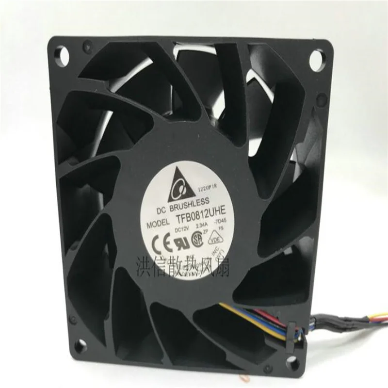 Original 8038 12V 2.34A TFB0812UHE Violent Heat dissipation fan for PWM temperature control server