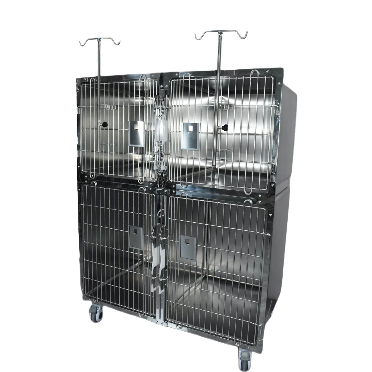 Hot Selling 4 High Silent Universal Wheel Display Crate Large Medium Kennels For Dogs Pet Cages