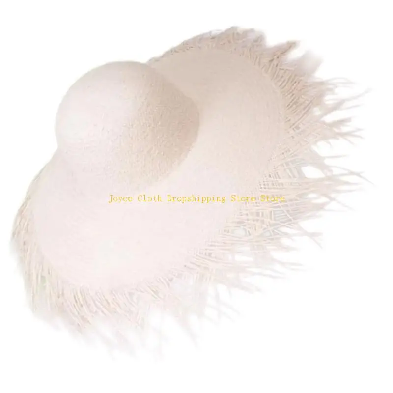 

Fashionable Straw Hat Literary Hat for Women and Girls Casual Party Accessory 10CD