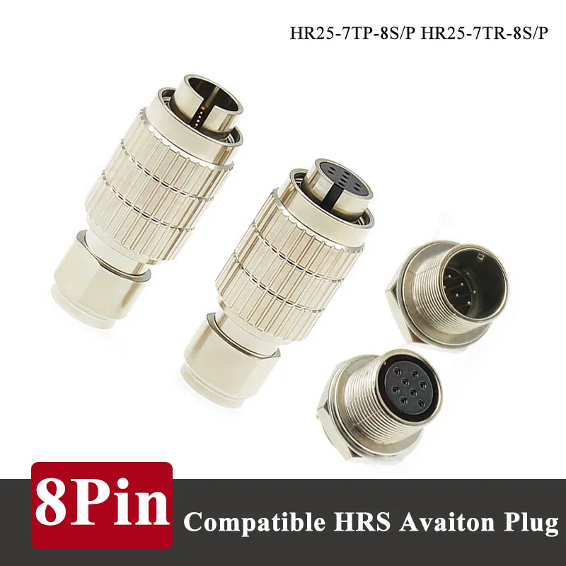 

HRS 8 Pin Camera Connector Compatible Avaiton Plug Socket HIROSE HR25-7TP-8S/P HR25-7TR-8S/P Connector Triggers Wiring Harness
